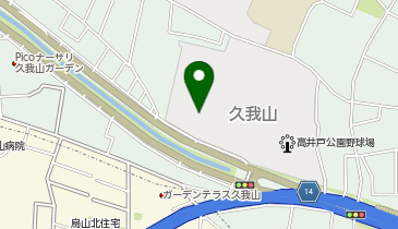 高井戸公園 テニスコートの地図画像