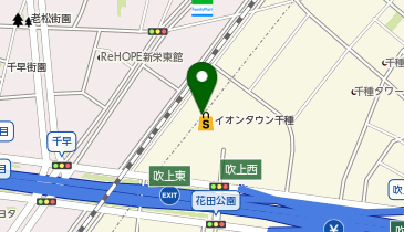 牛角焼肉食堂 イオンタウン千種店の地図画像