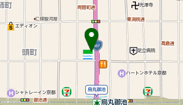 福邦銀行 京都中央支店の地図画像