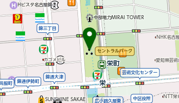 アエナ 栄セントラルパーク店の地図画像