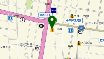 富澤商店 宮崎山形屋の地図画像