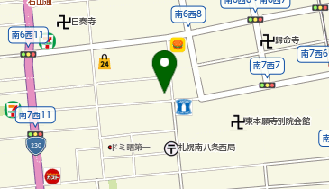花論珈琲茶房 東屯田通店の地図画像