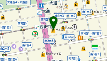 オ肉ヤ 札幌パルコ店の地図画像