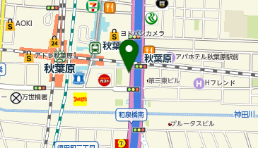 HIROGINZA BARBER SHOP(ヒロギンザ バーバー ショップ) 秋葉原店の地図画像