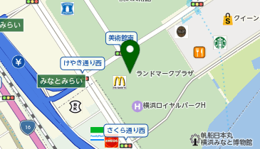 マロリーポークステーキ ランドマークプラザヨコバル店の地図画像