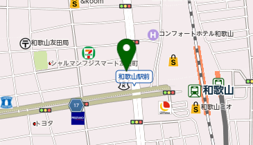 セカンドロード JR和歌山駅前店の地図画像