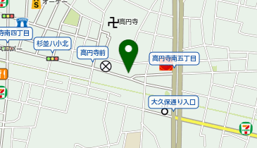 RED ZONE(レッド ゾーン) 高円寺店の地図画像