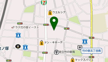 イオンスタイル 竹の塚の地図画像