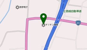 オリオン機械株式会社 更埴工場の地図画像