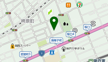 六甲餃子の地図画像