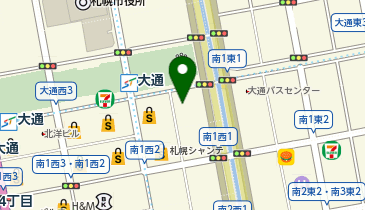 カレーの子くろしお 大通り店の地図画像