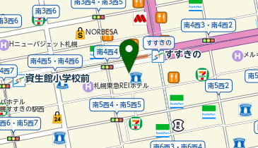 山下本気うどん COCONO SUSUKINOの地図画像