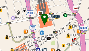 フットデザイン 阪急三番街店の地図画像