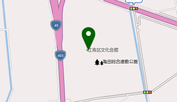 新潟市 亀田地区公民館の地図画像