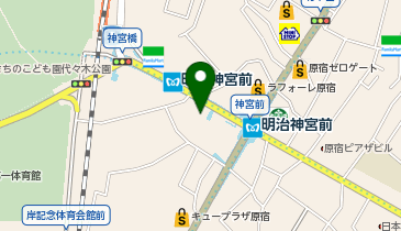 【2025年8月オープン】ハリー・ポッターショップ原宿の地図画像