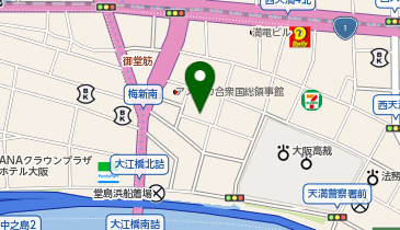 キャンバスアートLiko(リコ) 大阪梅田店の地図画像