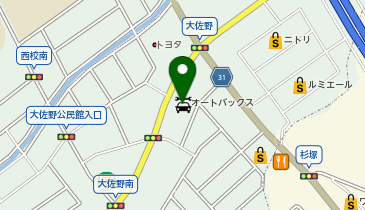 オートバックス セコハン市場 太宰府大佐野店の地図画像