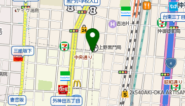 うつくしみ 御徒町店の地図画像