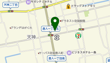 味のれん はなおの地図画像