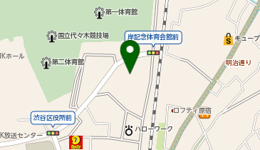 New Balance Run Hub Yoyogi Park(ニューバランスランハブ代々木公園)の地図画像