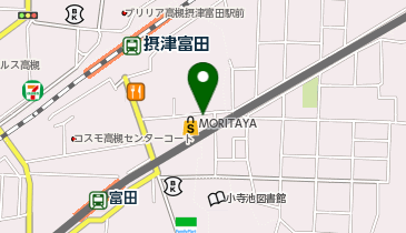 ヘアーサロンIWASAKI(イワサキ) 大阪富田店の地図画像