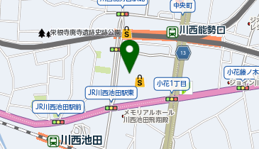 川西ロフトの地図画像