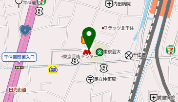 ピザハット 北千住店の地図画像