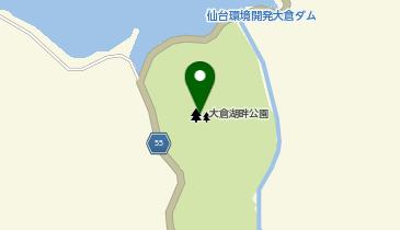 大倉湖畔公園の地図画像