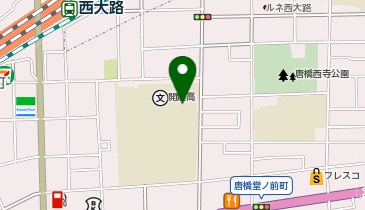 京都市立開建高等学校の地図画像