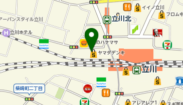 立川タクロスの地図画像