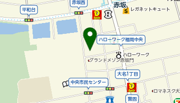 福岡県福岡労働者支援事務所の地図画像