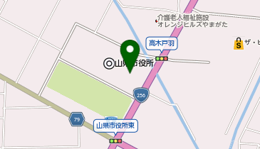 山県市子どもげんきはうすの地図画像