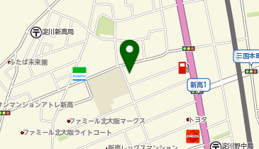 大阪市水道局 北部水道センターの地図画像