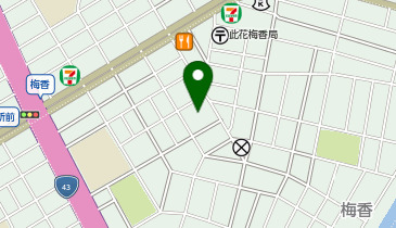 四貫島住吉神社の地図画像