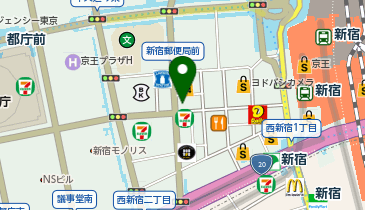 LAVIE NEW STANDARD BARBER HANARE(ラヴィ ニュー スタンダード バーバー ハナレ) 新宿店の地図画像