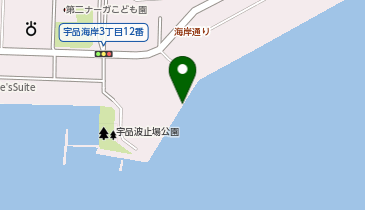 宇品外貿埠頭 第5バースの地図画像