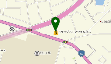 釣具のポイント 松江南店の地図画像