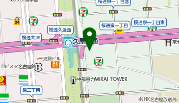 銀座ライオンLEO(レオ) ブロッサ久屋大通店の地図画像