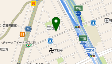 ギゼ神戸の地図画像