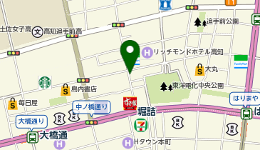 ラクガキ -ArtProject- KOCHI(アートプロジェクト コウチ)の地図画像