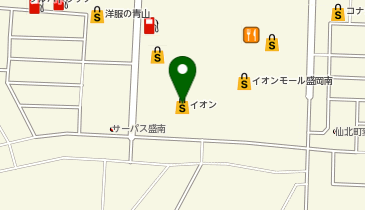 利久食堂 イオンモール盛岡南店の地図画像