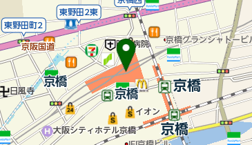 もより市 京橋駅 内の地図画像