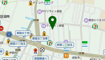 塩パン屋 パン・メゾン 新宿店の地図画像
