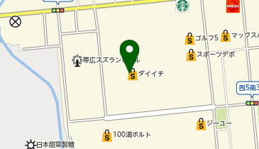 帯広ロフトの地図画像