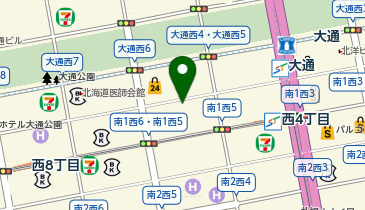 札幌証券取引所の地図画像