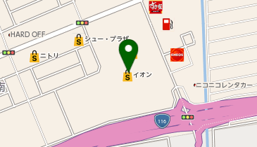イオンスマイル 新潟西店の地図画像