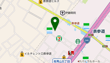 ラルチザン パフューマー 表参道の地図画像