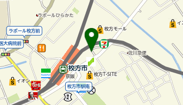 afrodite hair&treatment(アフロディーテ ヘアーアンドトリートメント) 枚方店の地図画像