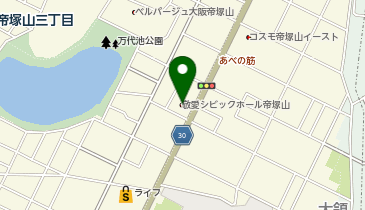 大阪祭典 帝塚山ファミリーホールの地図画像