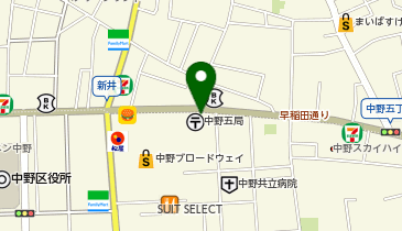 焼肉 三宝苑 中野店の地図画像